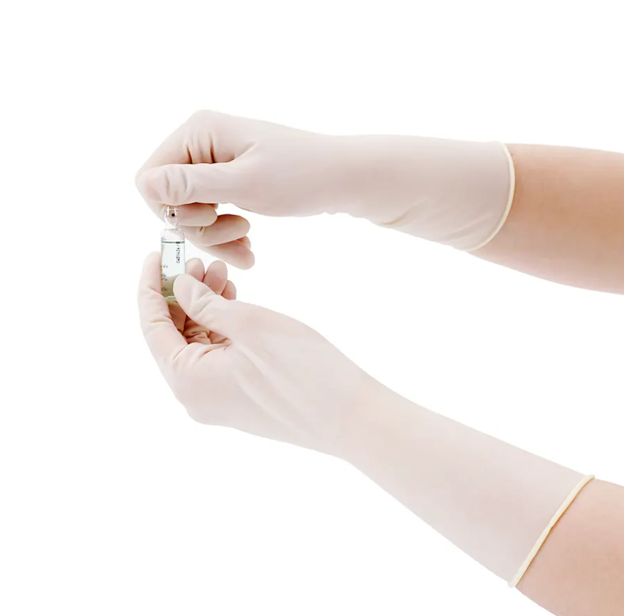 Natural Color Sterile Latex Surgical Gloves