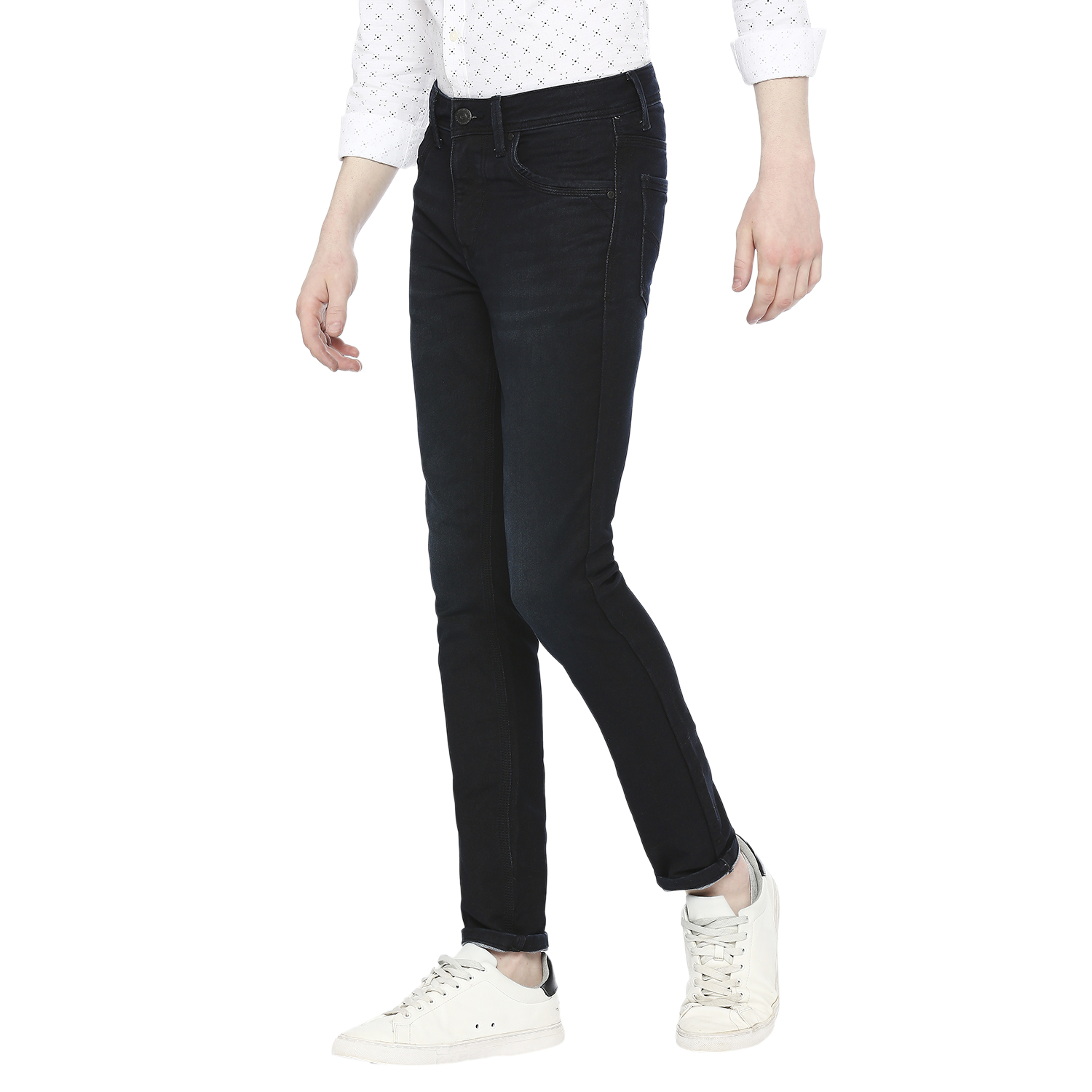 Integriti Dark Black Men's Jeans - Feature: Washable