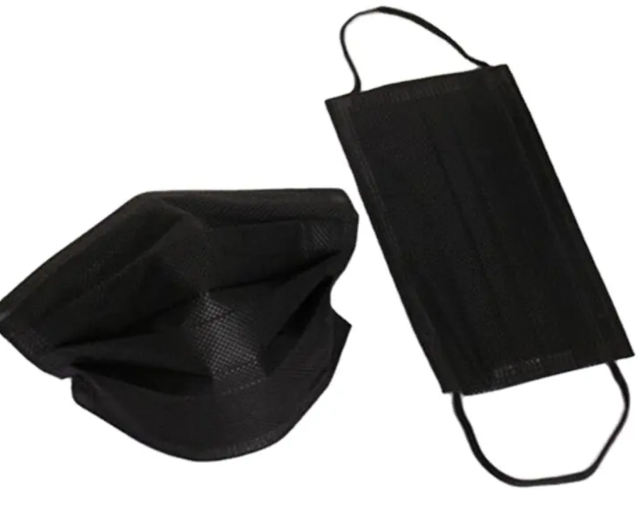Natural Color 3ply Black Face Mask/non Woven Face Mask