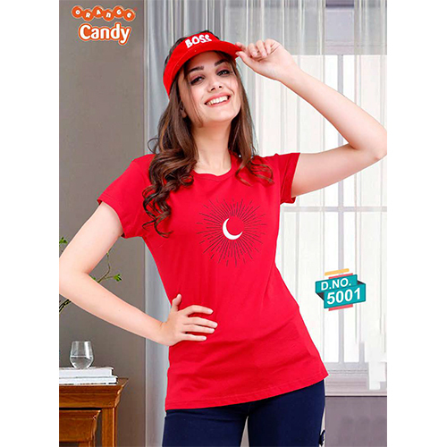 Cotton Hosiery Single Jersey Graphic T-Shirt - 100% Cotton, Sizes S to XL, Short Sleeves, Stylish Printed Design