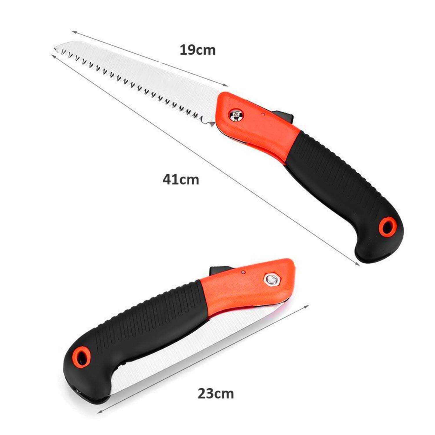 Folding Saw For Trimming Pruning Camping Shrubs And Wood (0464l) - Carbon Steel Material, 23x6x3 Cm Size, Multi/assorted Color | Ideal For Outdoor Woodwork