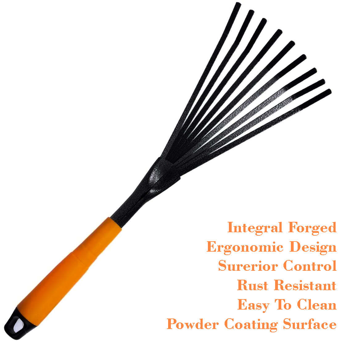 Teeth Rake Garbage Clean Up Fork Digger - Carbon Steel, 15.5x39x5 Cm, Multi-assorted Colors | Ideal For Garden And Planting Excavation