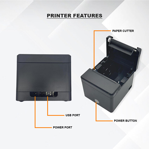 Pos Desktop Thermal Printer With Auto Cutter Size: Different Available