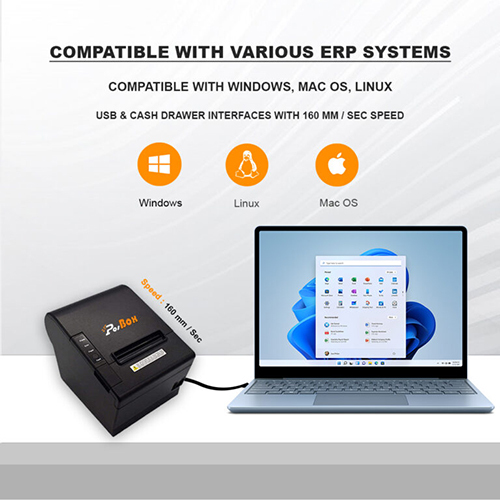 80mm Pos Desktop Thermal Printer With Auto Cutter Size: Different Available