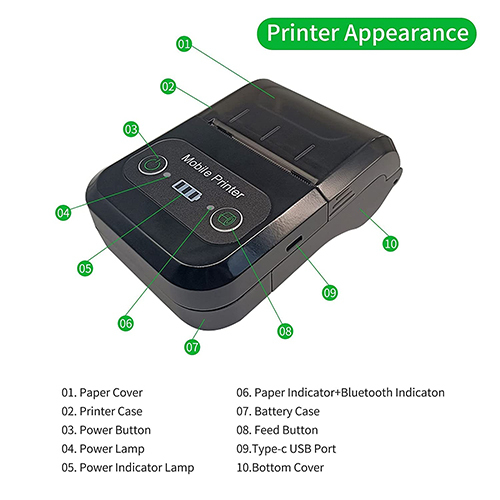 2 Inch Wireless Thermal Receipt Printer Size: Different Available