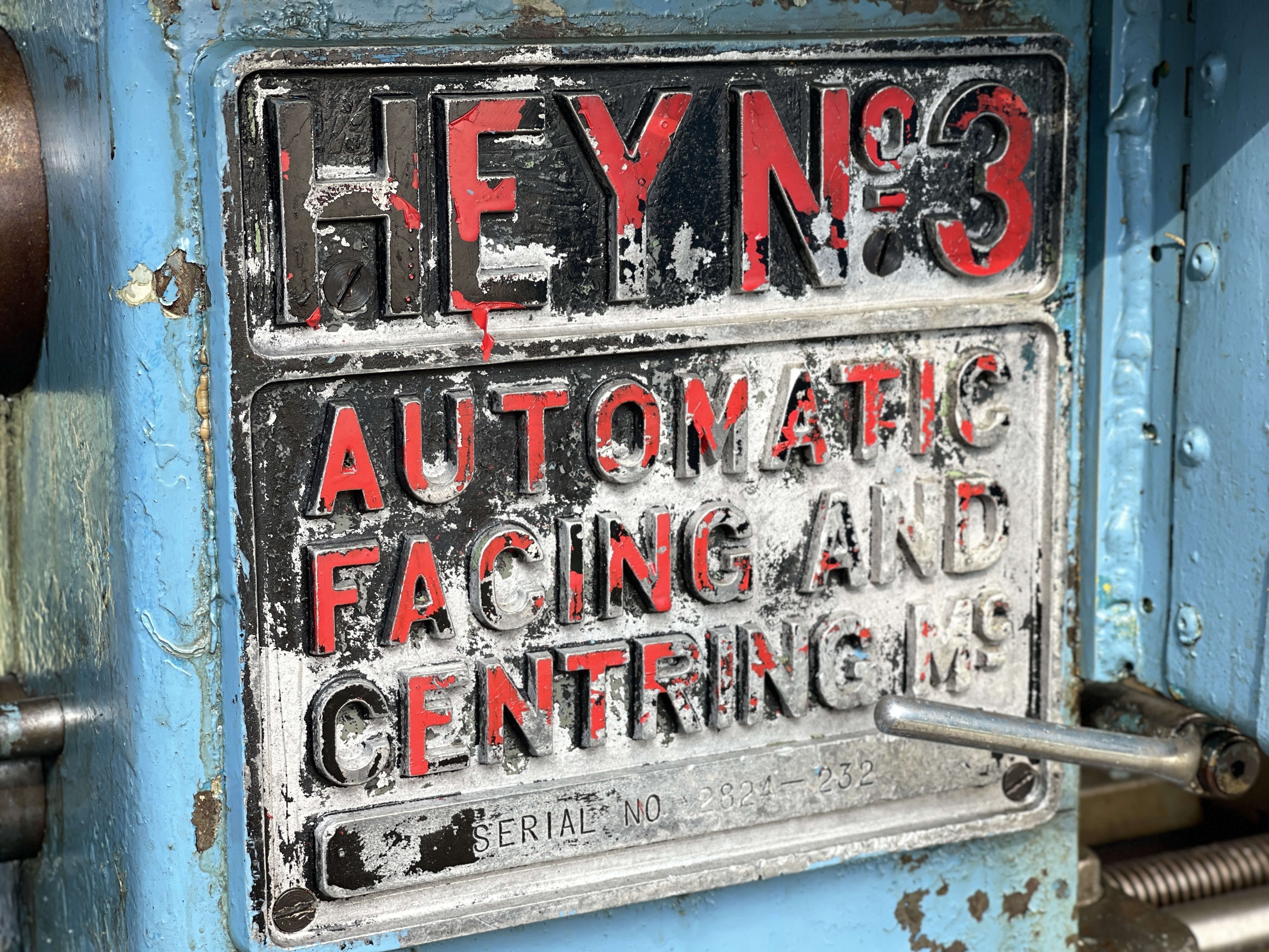 Hey No.3 Facing Centering Lathe