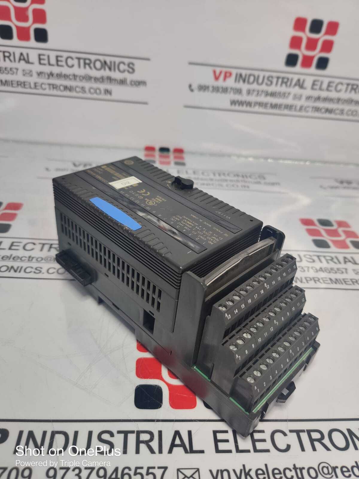 Ge Fanuc Input Module Ic200mdl0h - 24v Rated Voltage, 1.5w Energy Consumption | Black, Ideal For Industrial Applications