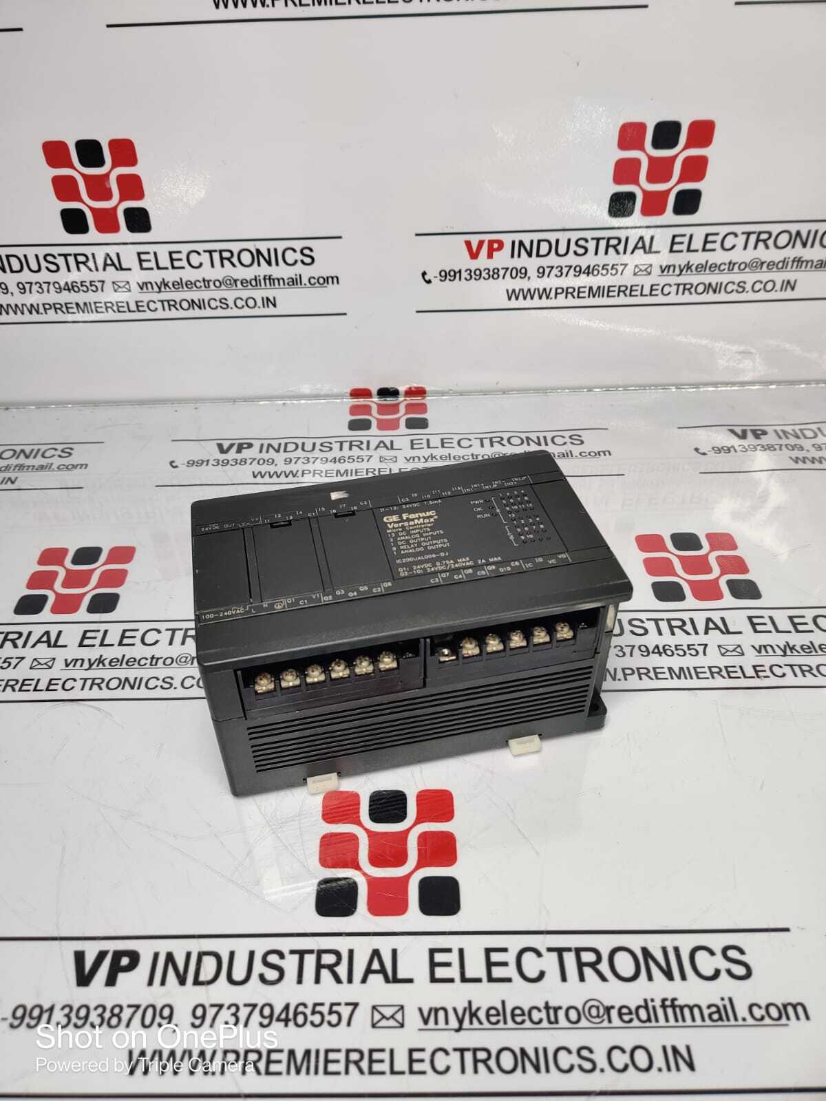 Ge Fanuc Plc Module - Energy Efficient 1.5w, 24v Rated Voltage, Black, 0.850 Kg Weight | Ideal For Industrial Applications