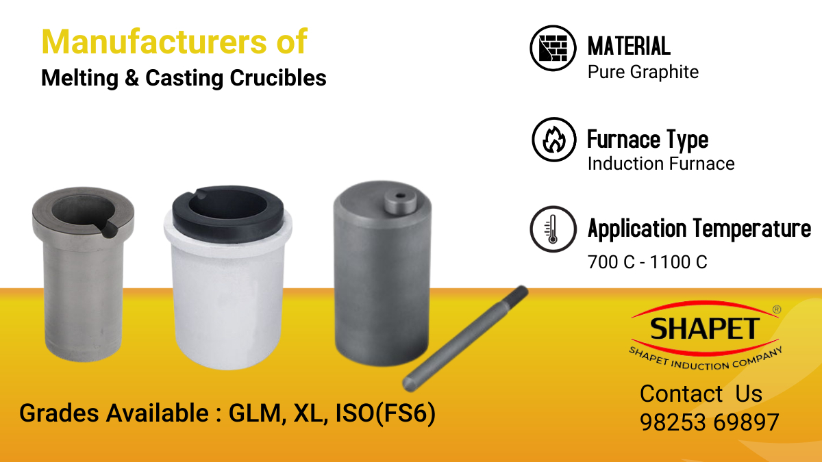 Gray Cylindrical Type Graphite Crucibles