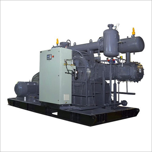 ग्रे हॉरिजॉन्टल रेसिप्रोकेटिंग कंप्रेसर