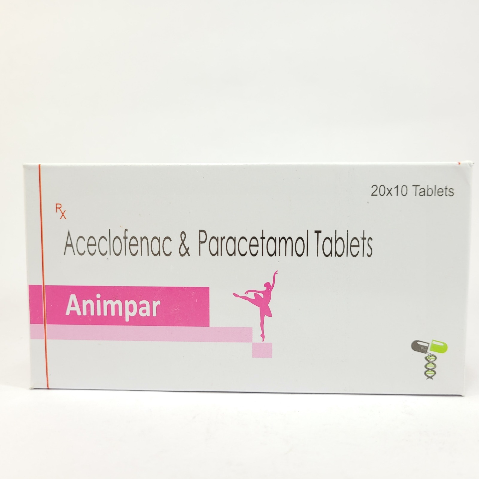 Aceclofenac And Paracetamol Tablets - 100mg/325mg, Orange Capsule, Blister Pack | Pain And Fever Relief For Headaches, Muscle Aches, And Inflammation