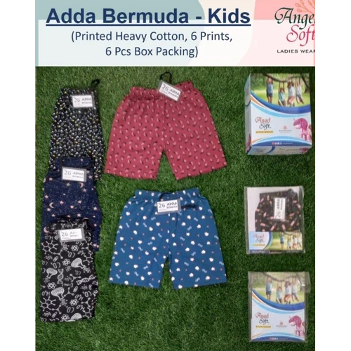 मल्टीकलर प्रिंटेड कॉटन फैब्रिक शॉर्ट्स