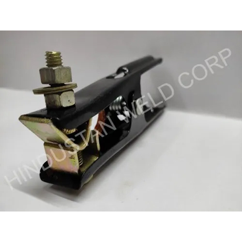 Welding Machine Earth Clamp - Metal Construction, Silver Finish | Reliable Connection For Optimal Electrical Flow And Safety