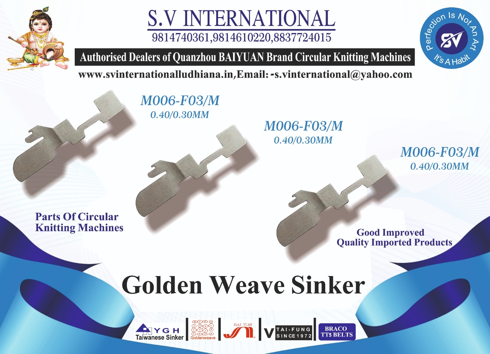 M006-f03/m 0.40/0.30 Mm - Mayer And Cie Machine Sinker