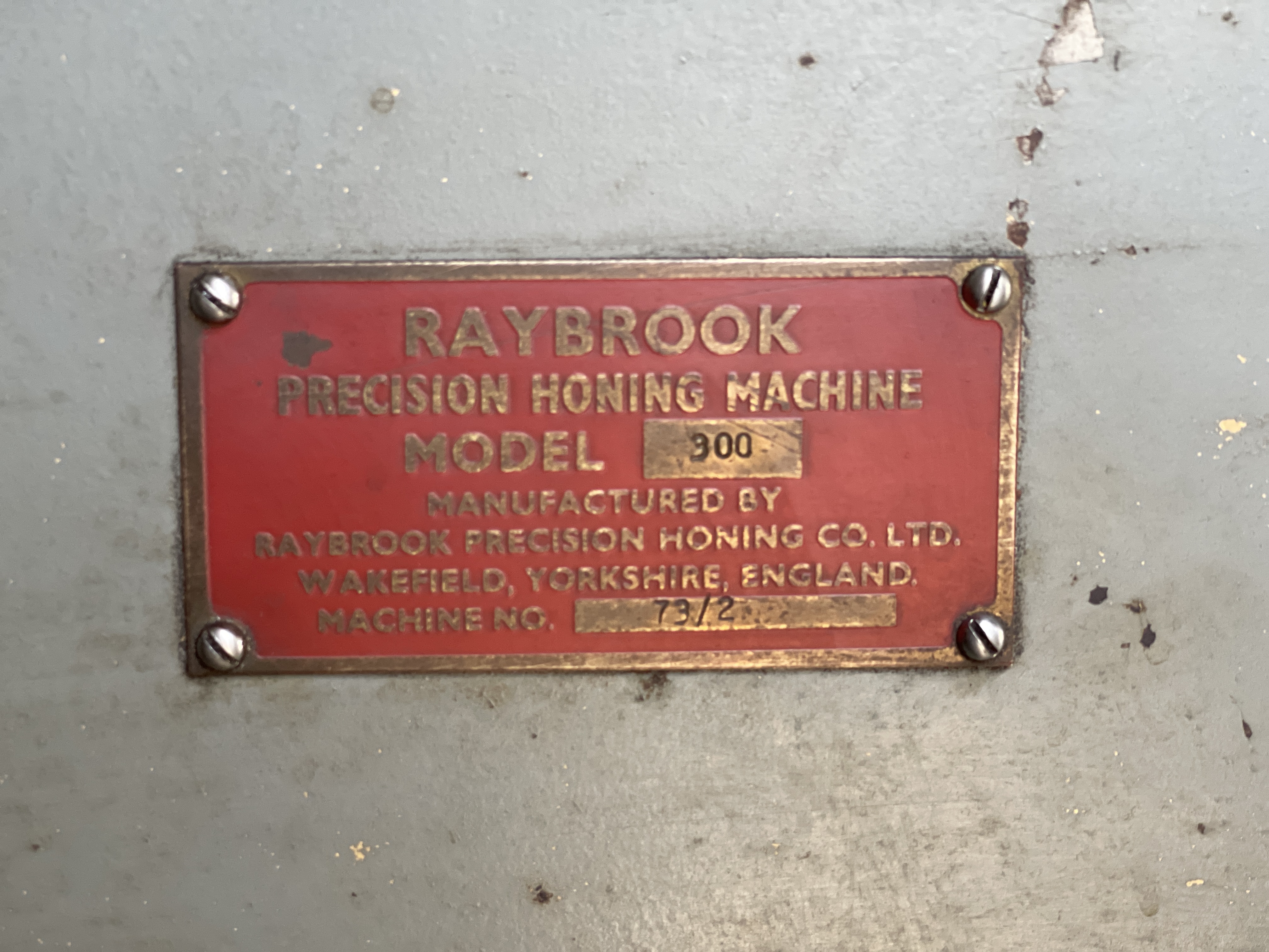 Raybrook 300 Precision Honing Machine
