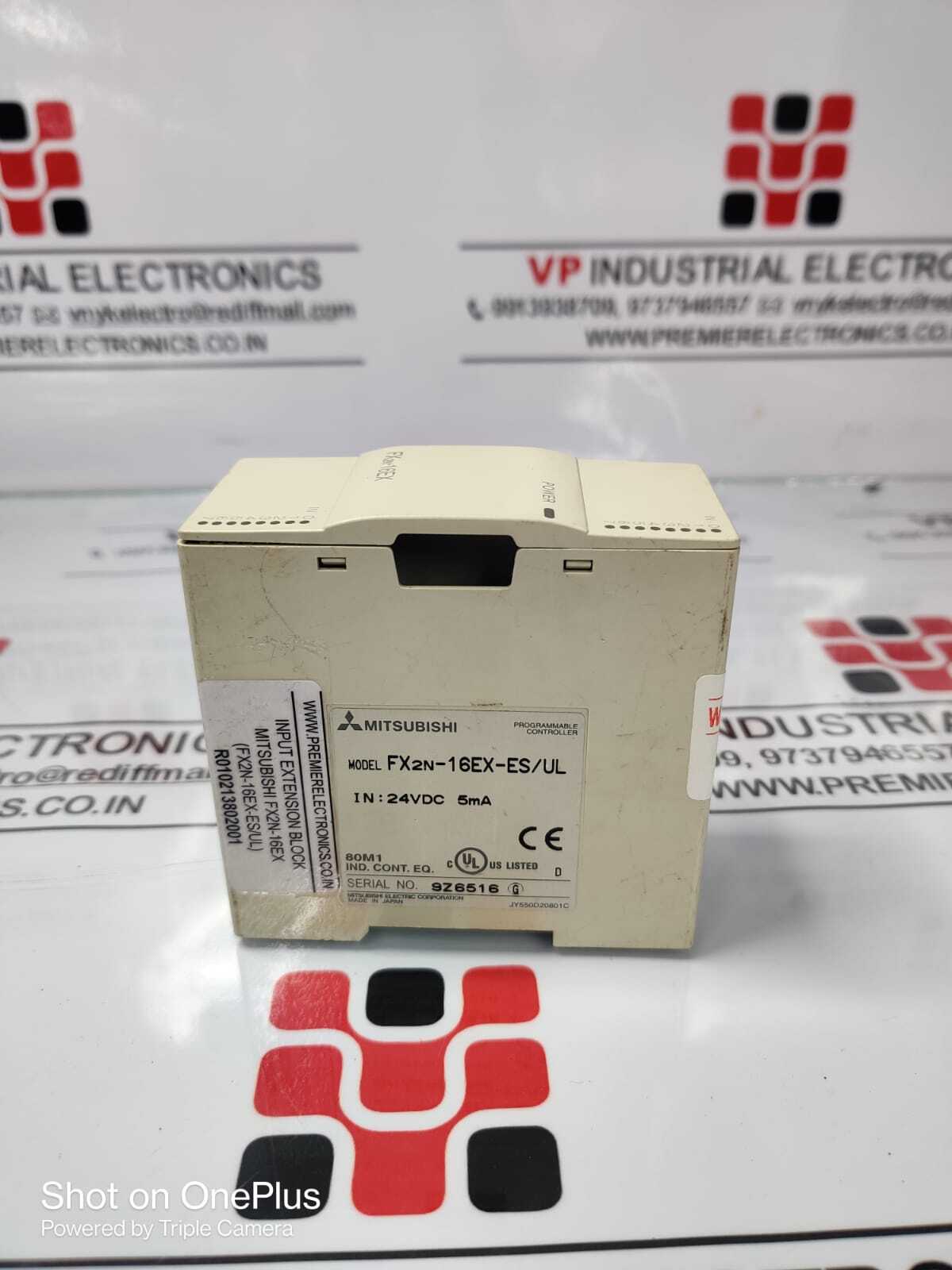 Mitsubishi Input Extension Block Fx2n-16ex (Fx2n-16ex-es-ul) Application: Industrial