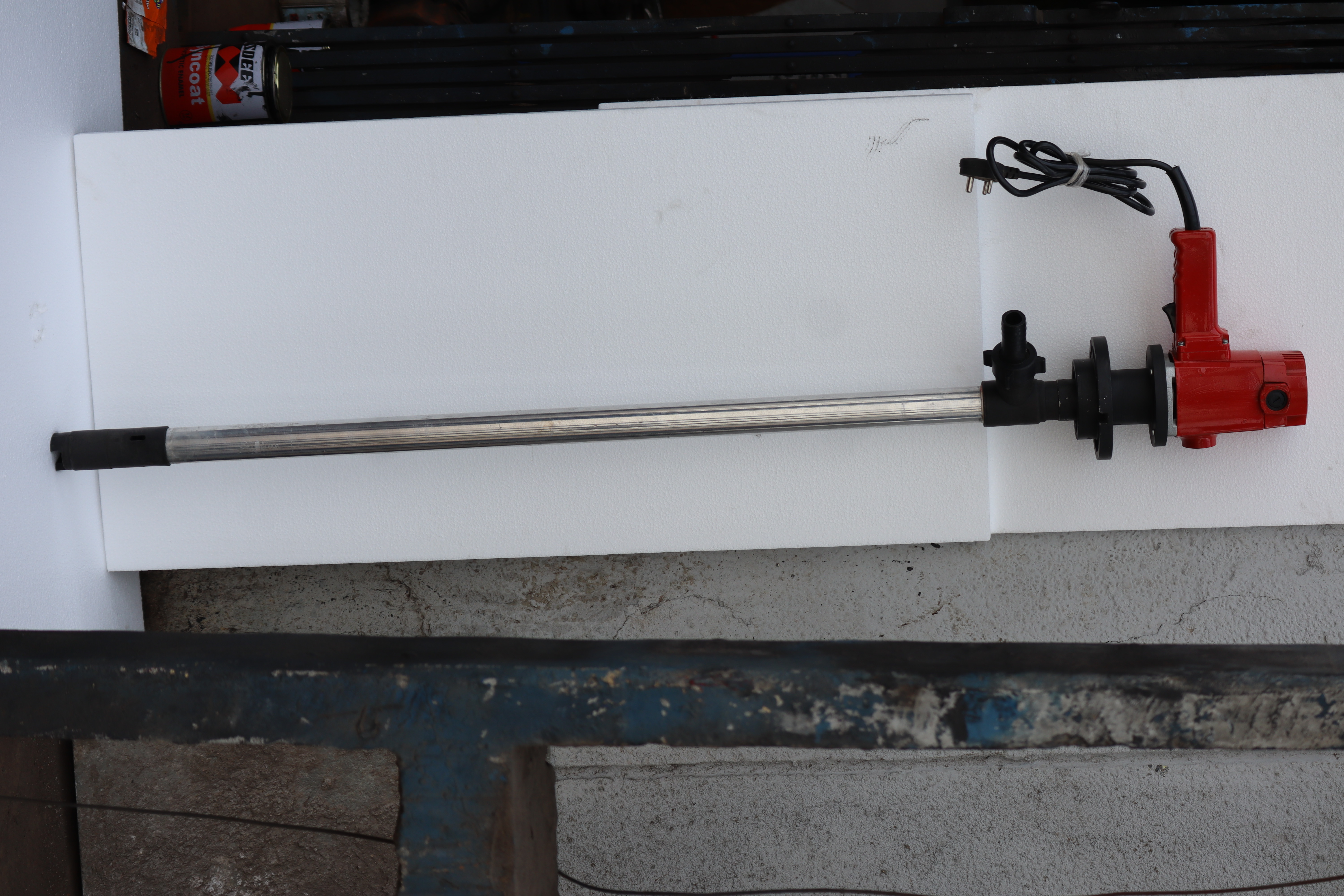 Motorized Barrel Pumps - Stainless Steel, High Flow Rate | Efficient Liquid Transfer With Ergonomic Handle And Portable Design