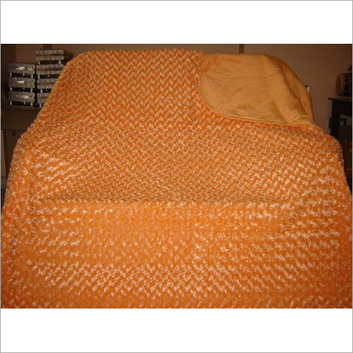 Fur Blanket - Faux Fur, 60" x 80", Orange | Soft Cozy Texture, Eye-Catching Design, Machine Washable