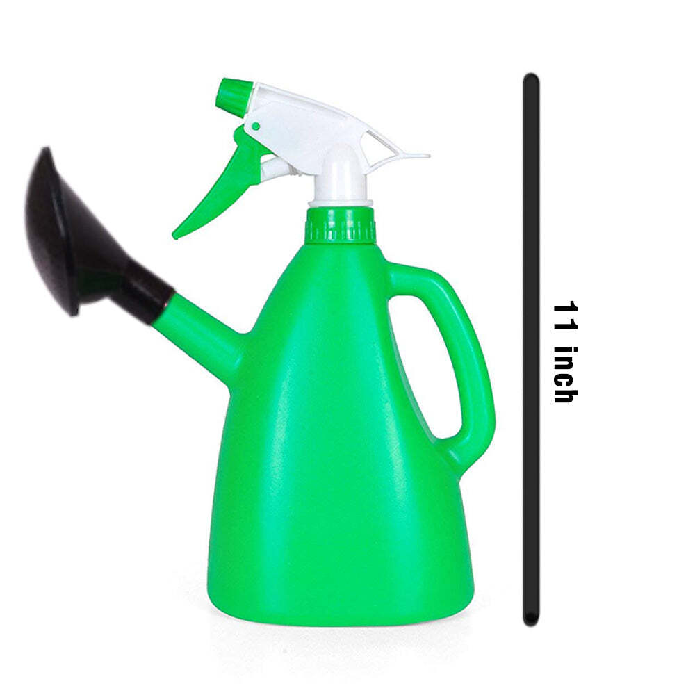 2 In 1 Watering Can With Hand Triggered Sprayer For Plants (1077) - Plastic, 18x12x30 Cm, Multi/assorted | Versatile Watering Solution For Indoor And Outdoor Plants