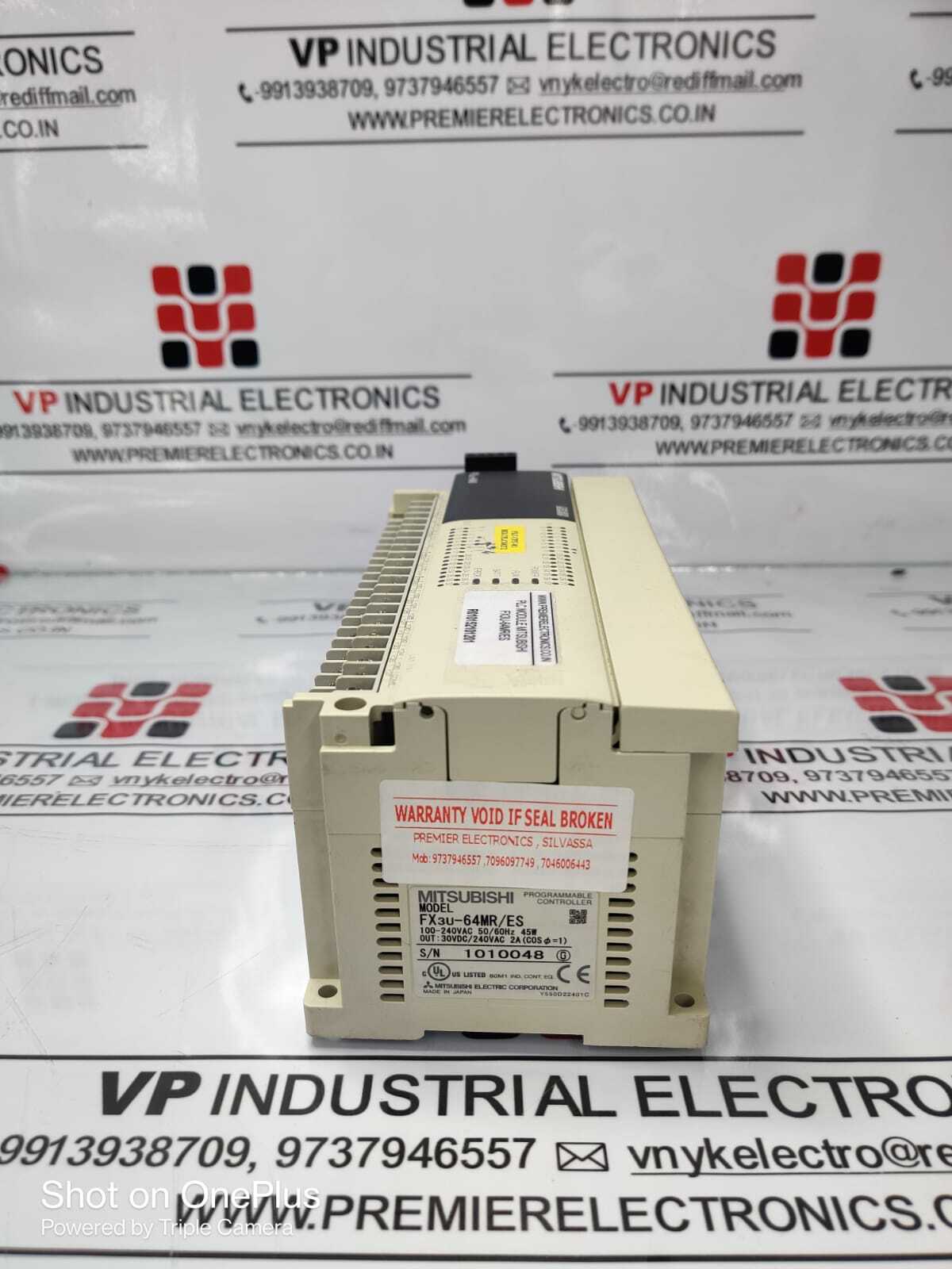 Mitsubishi Plc Module Fx3u-64mr-es Application: Industrial