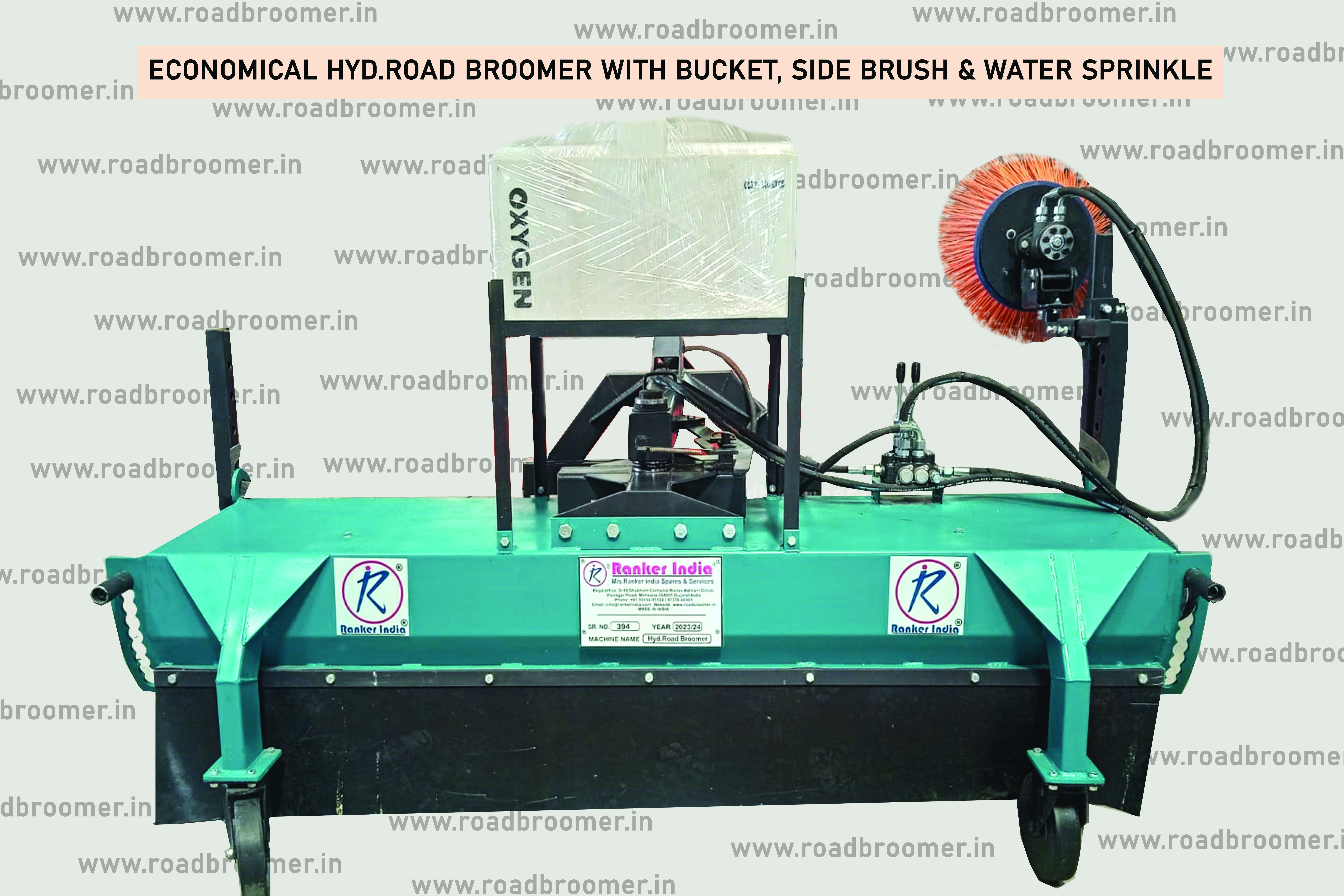 Semi-automatic Tractor Mounted Road Broomer Sweeper