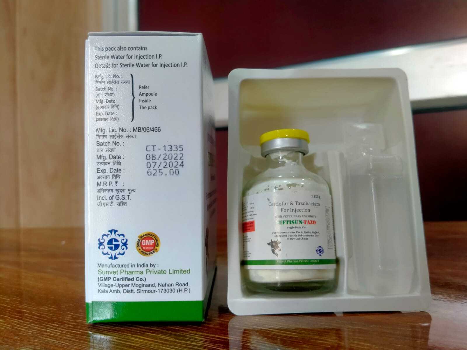 Ceftiofur And Tazobactam Veterinary Injection
