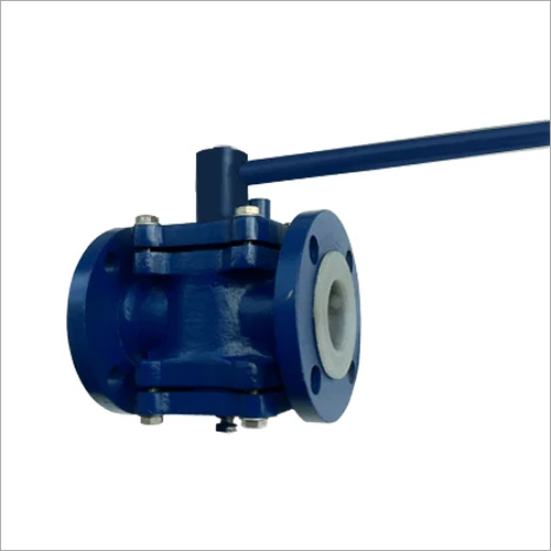 PTFE Lined Plug Valve - Iron Material, Polished Surface Treatment | Industrial Usage, Tight Seal Design for Minimal Leakage, Easy Maintenance