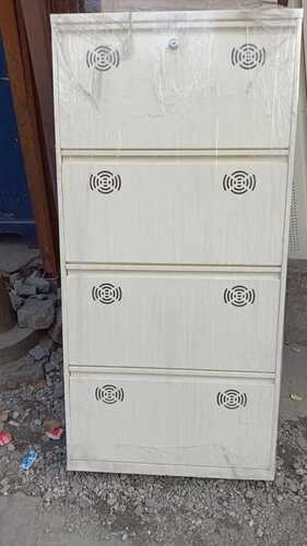 White Double Decker Shoe Rack