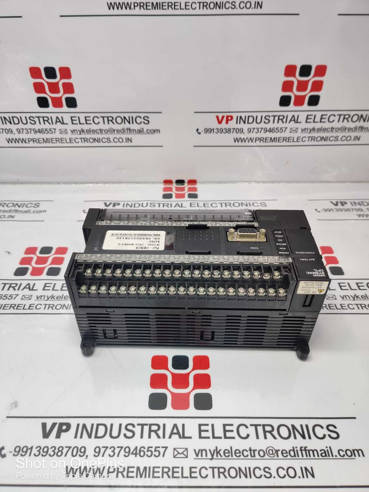 Omron Plc Cp1l-m60dt-a - 240v Digital Output, 180 Maximum Points, 24 Input Channels, Compact Dimensions 90x195x85 Mm, 680 G Weight, Industrial Application - Energy Efficient 1.5kw, Usb Communication Port
