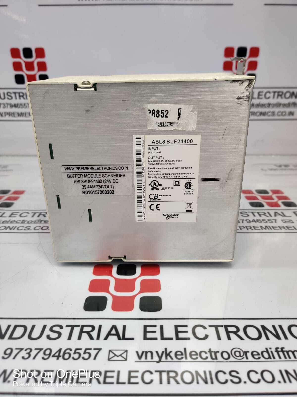 Schneider Buffer Module Abl8buf24400 24v Dc 39.4amp42volt Application: Industrial
