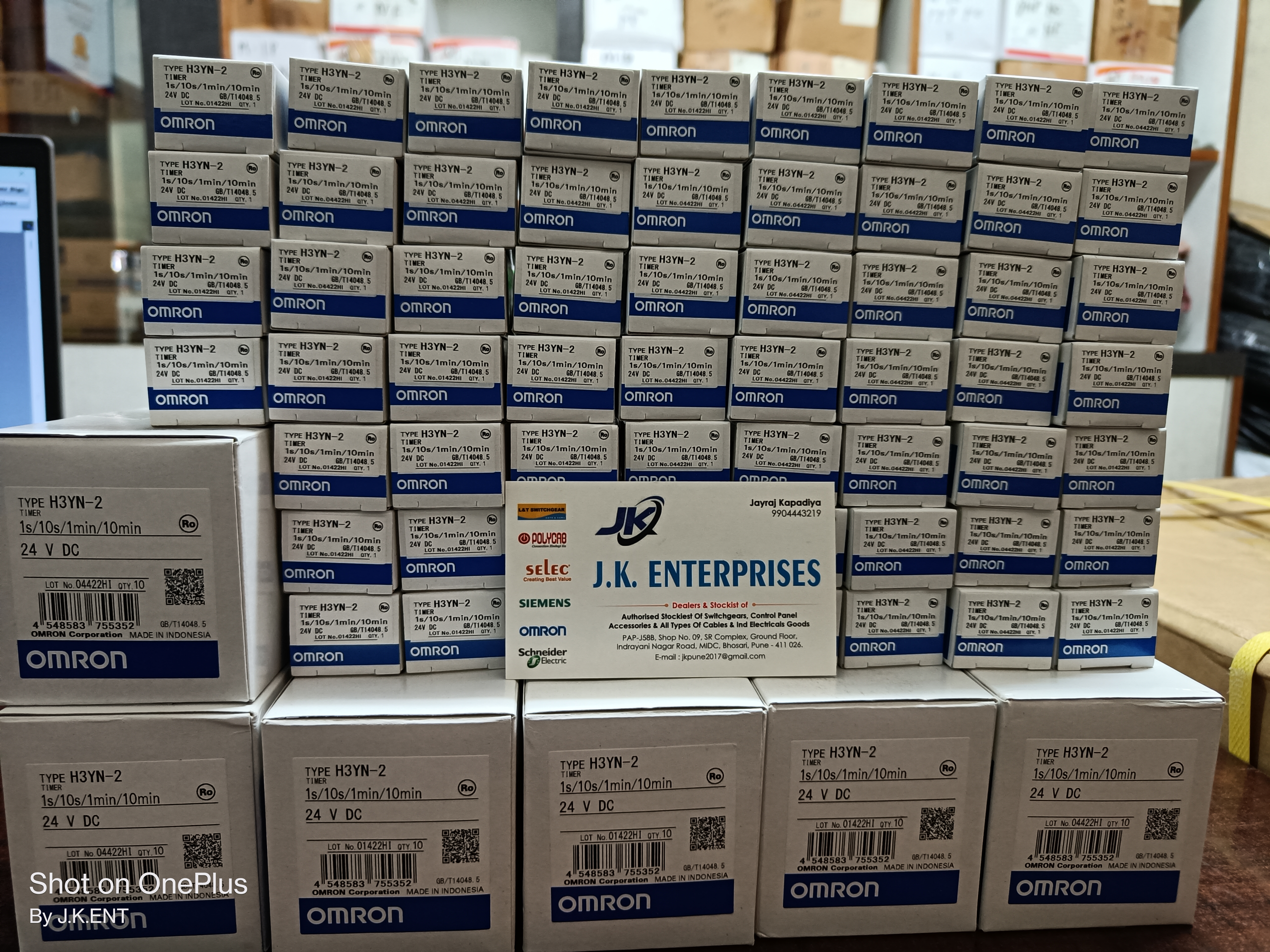 Omron Type:h3yn-2 Timer 24v Dc 1s/10s/1min/10min
