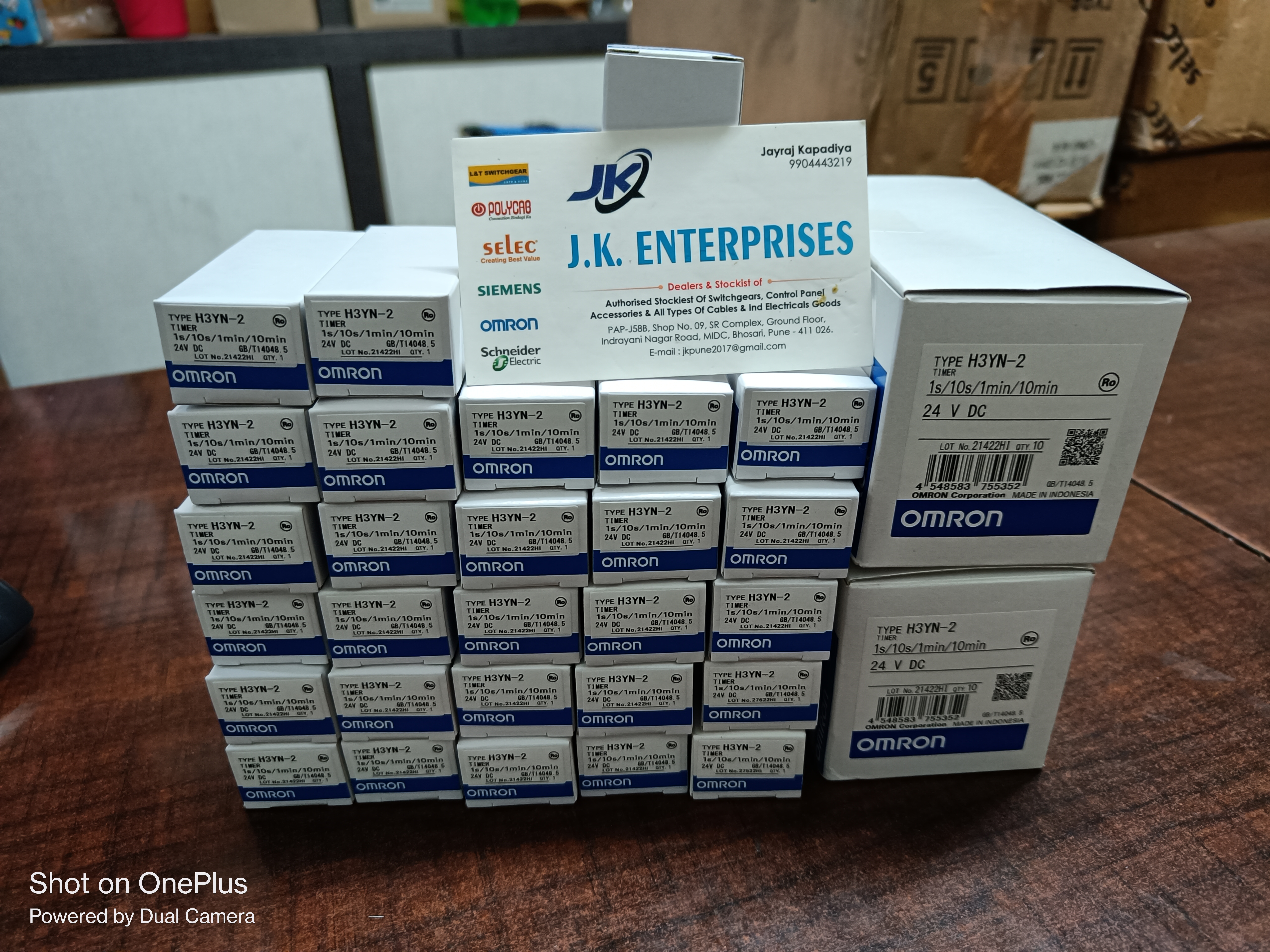 Omron Type:h3yn-2 Timer 24v Dc 1s/10s/1min/10min