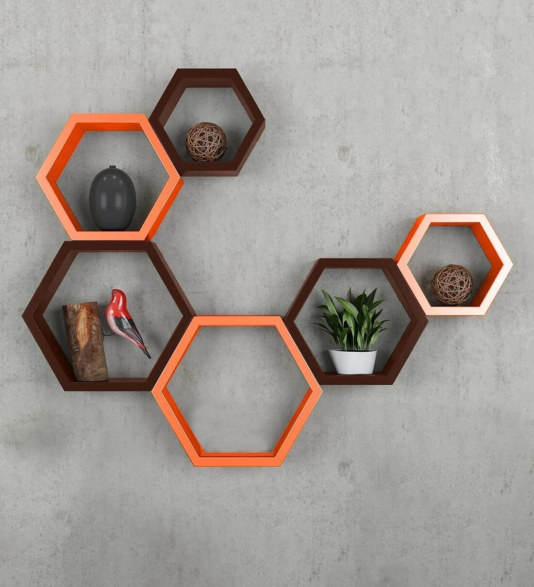 Hexagon Wall Shelves