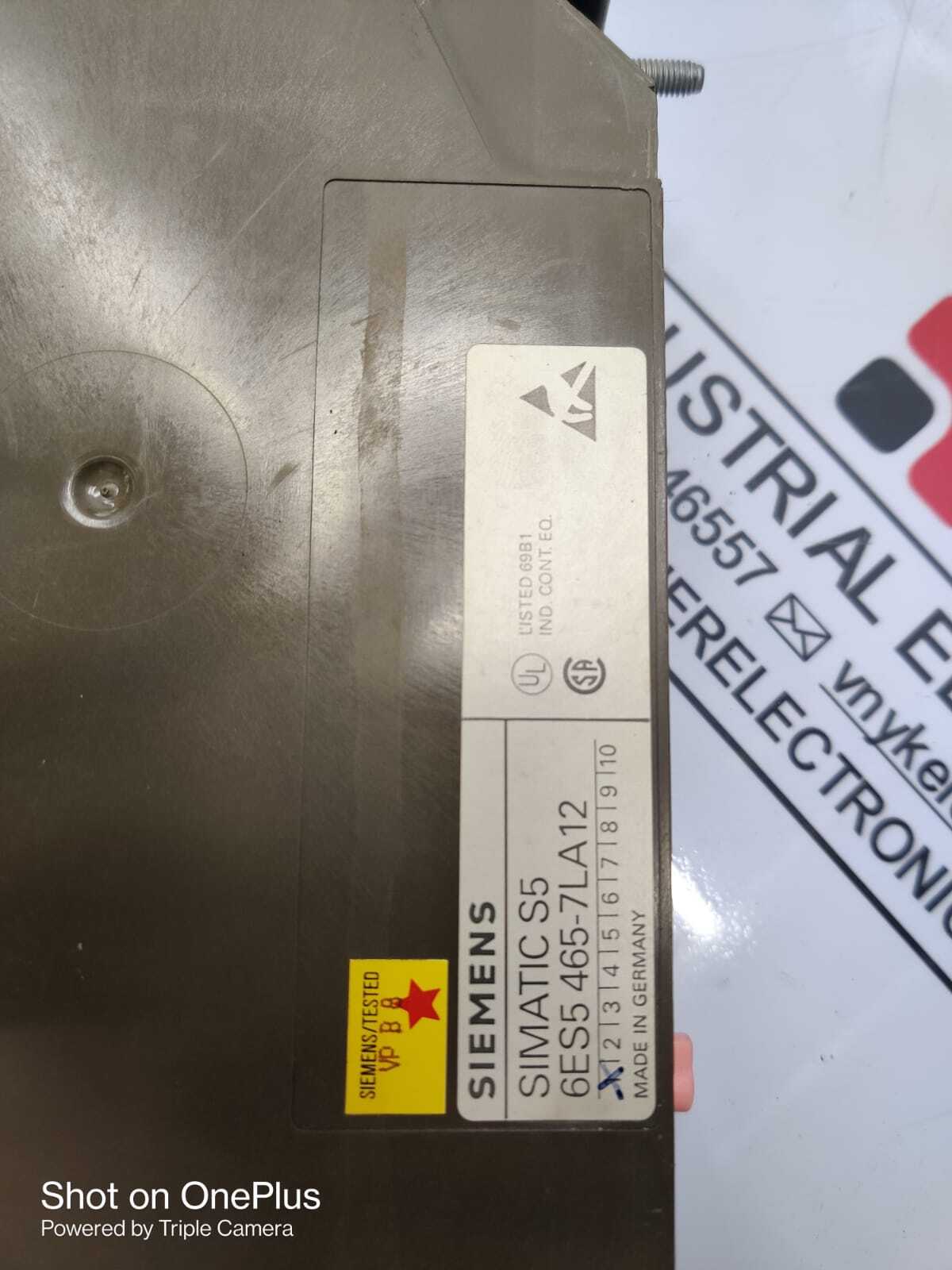 Siemens Analog Input Module Simatic S5(6es5 465-7la12 Application: Industrial