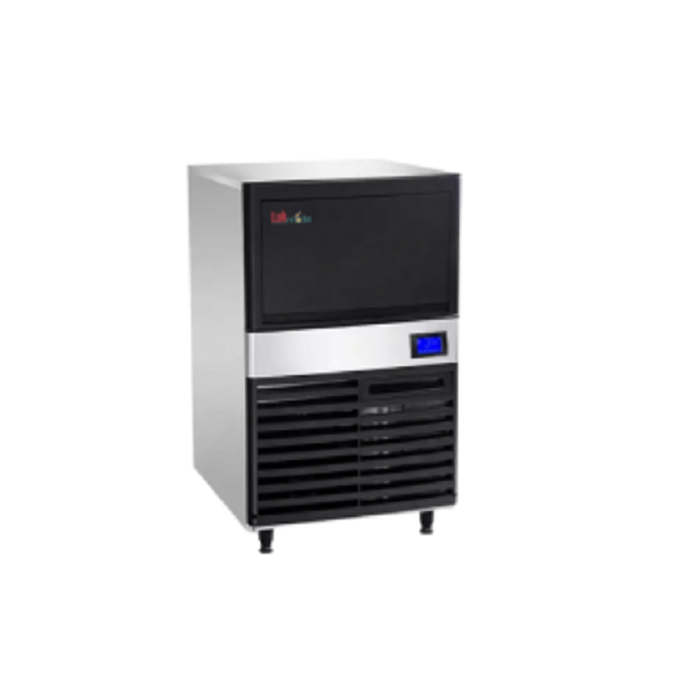 Cube Ice Maker - Steel, 500x585x780mm | 21-kg Insulated Storage Bin, Fault Detection System, 50kg/24h Ice Production