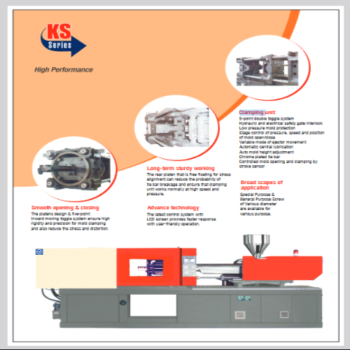 Plastic Injection Moulding Machine - Color: Red/black