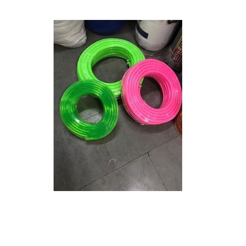 Garden Pipe - Pvc, 100 Feet Long | Multicolor, Round Shape, Hand Crank Operation, Ideal For Agriculture