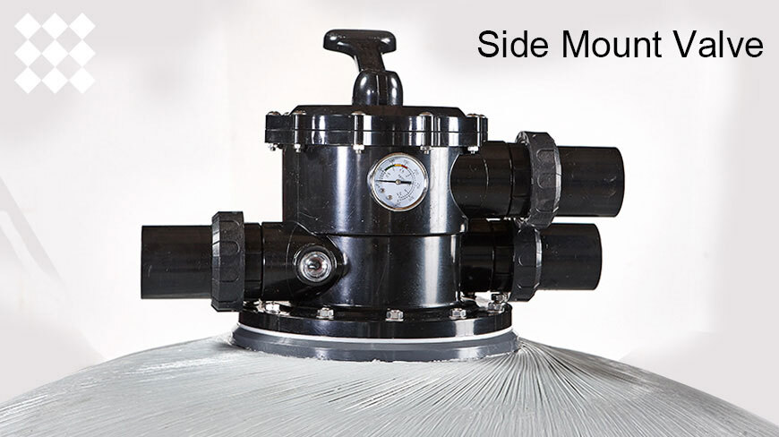 Green / Blue / Grey Side Mount Swimming Pool Sand Filter