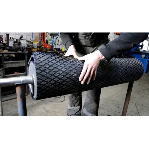 ब्लैक कन्वेयर पुली लैगिंग रबर शीट