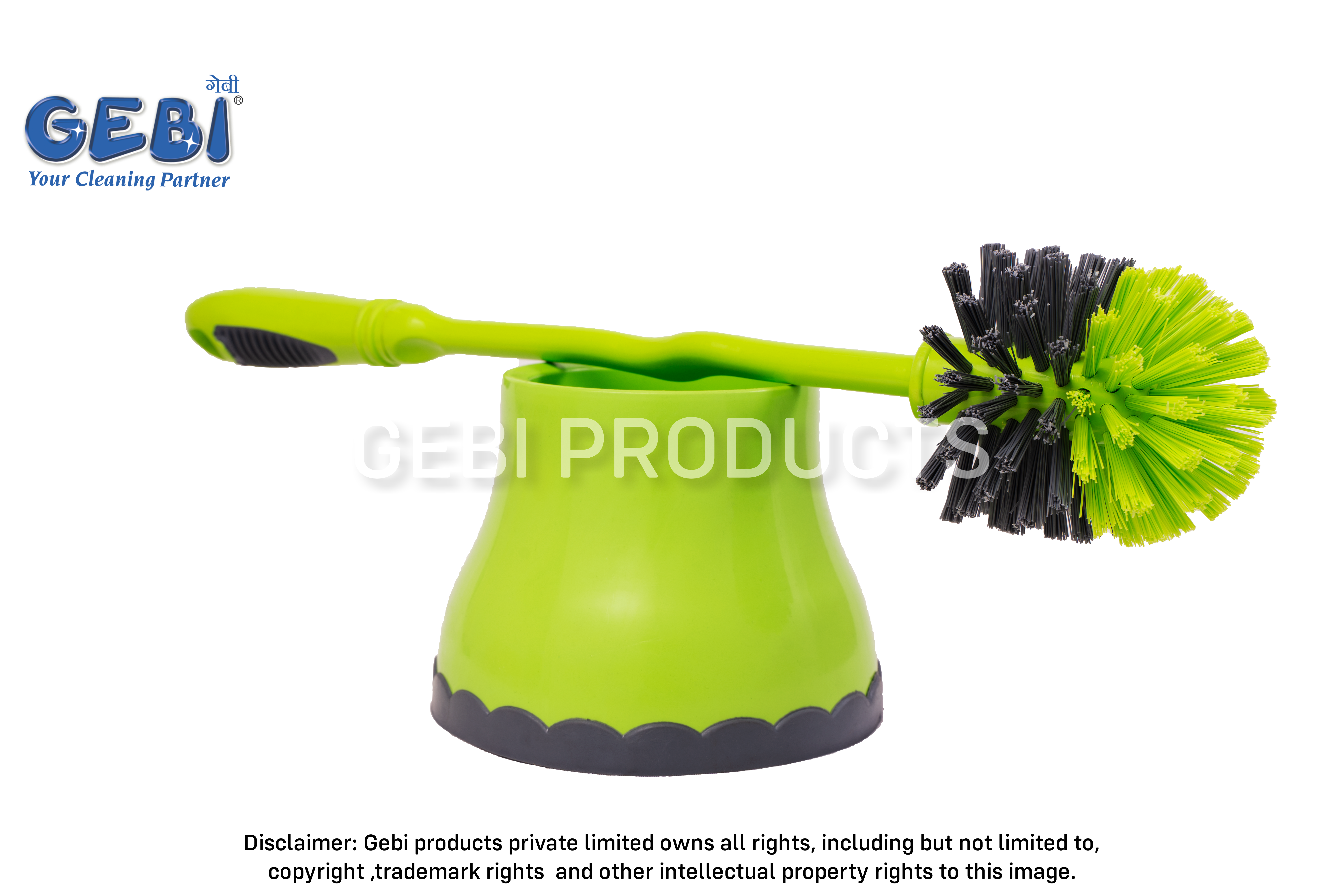 Round Toilet Brush With Container Anti Bacterial