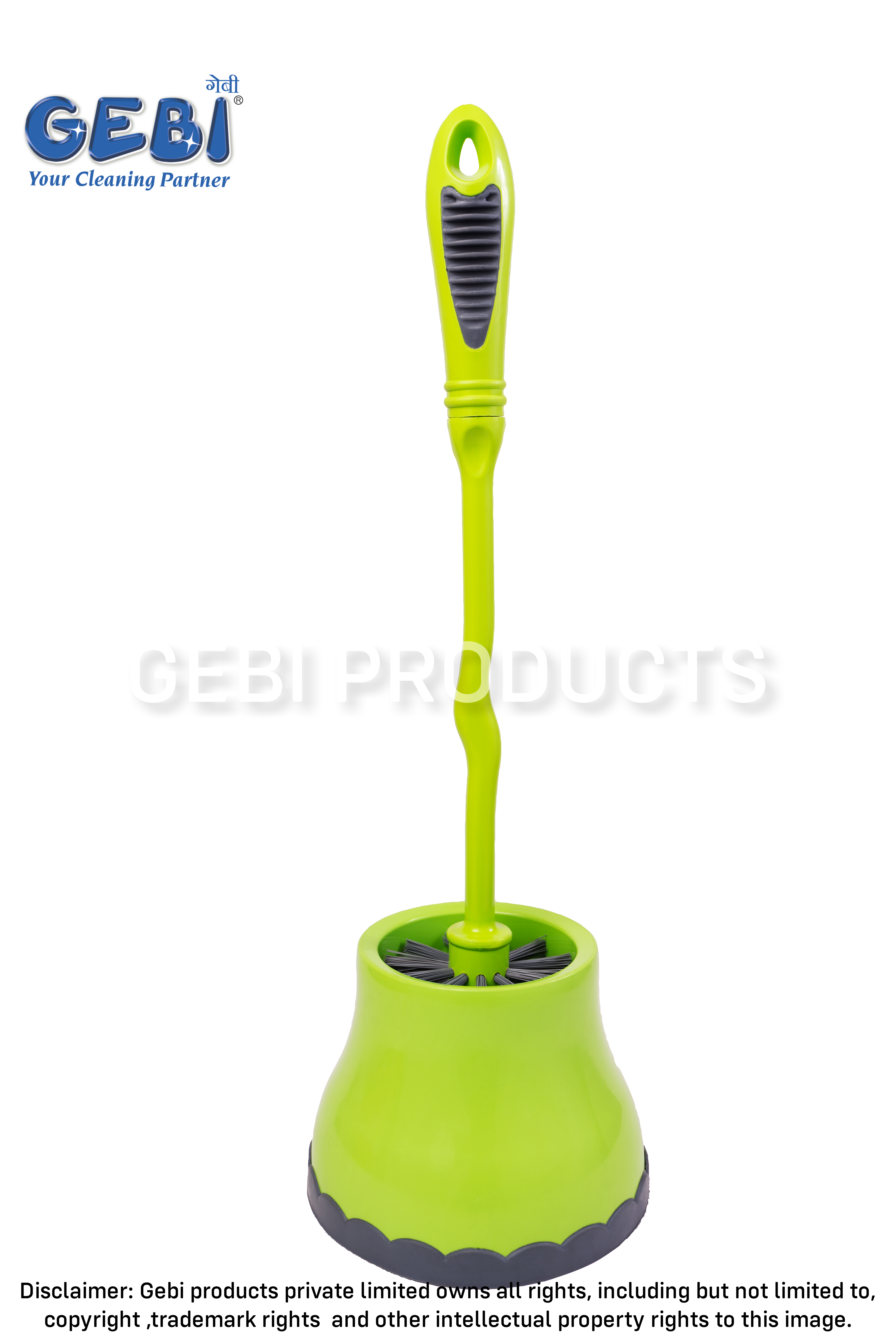 Round Toilet Brush With Container Anti Bacterial
