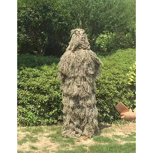 Ghillie Suit - Lightweight Fabric With Natural And Synthetic Strands | Effective Camouflage For Military, Hunting, And Wildlife Photography