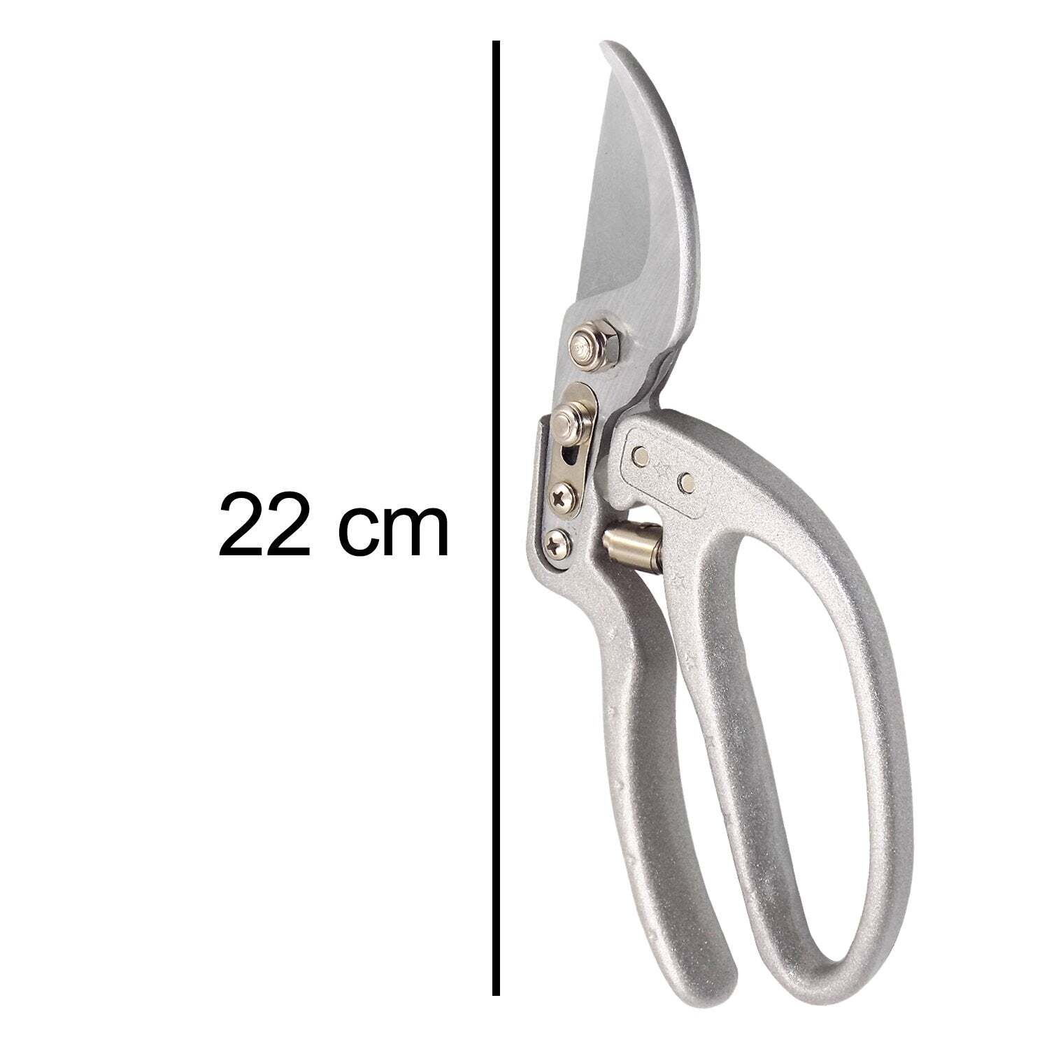 Pruning Shear Cutter For All Purpose Garden Use (1682) - Stainless Steel, 28x12x3 Cm, Silver | Multifunctional And Durable For Efficient Pruning