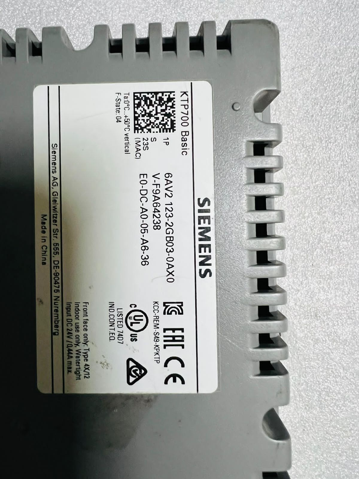 Siemens Simatic Ktp700 Hmi