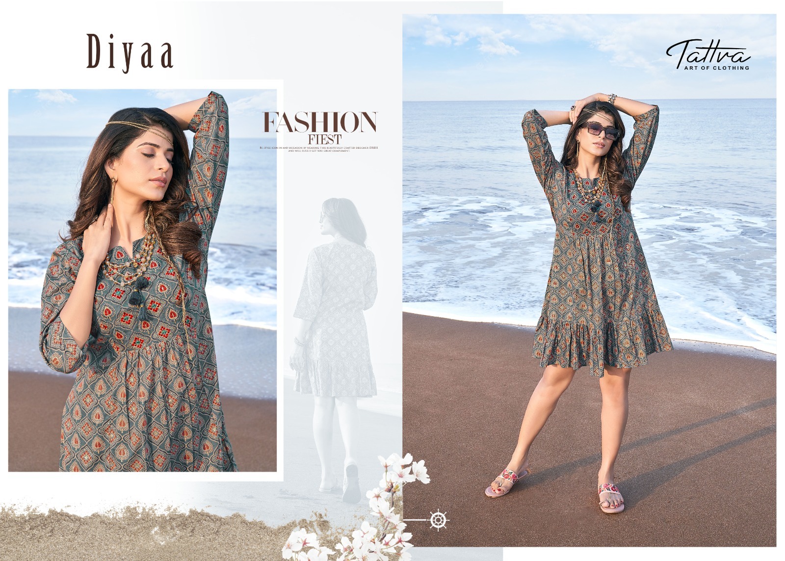 Different Colours Available Soft Cotton Foil And Khadi Print Short Kurti With Handwork