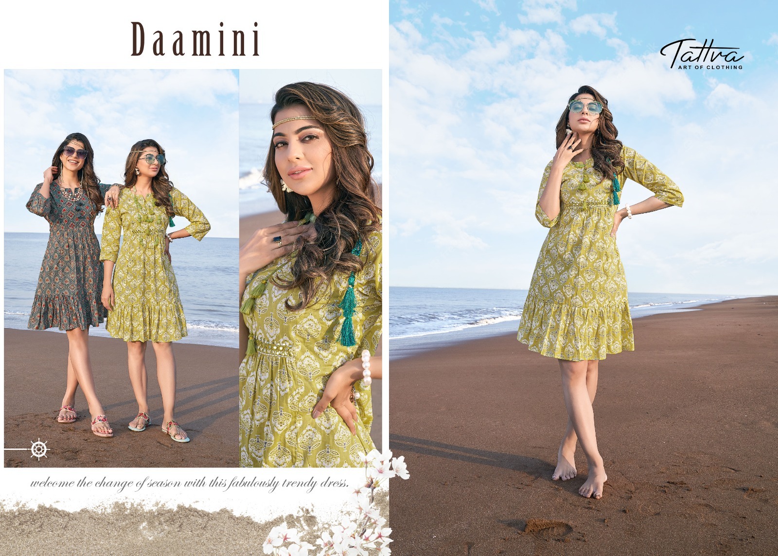 Different Colours Available Soft Cotton Foil And Khadi Print Short Kurti With Handwork
