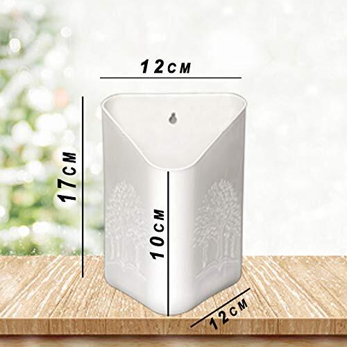 Plastic Vertical Hanging Planter Pot - 12x11x18 Cm, Multi-colour Assorted Plastic Design