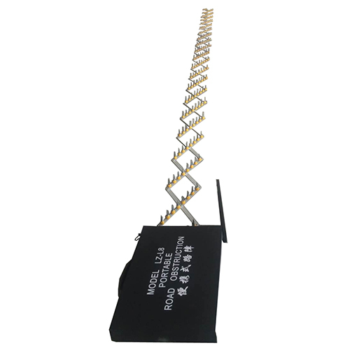 Road Block - Concrete And Steel Construction, High-security Access Control System, Adjustable Size, Reflective Markings For Visibility
