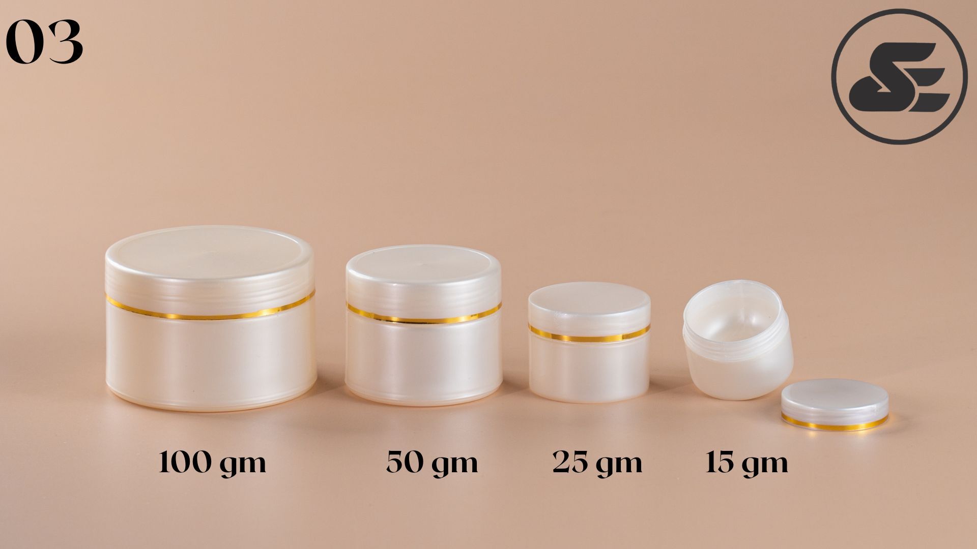 Double Wall Pearl Jar - Hdpe, Round Shape, Pearl White | Screw Cap Closure For Chemical Industry
