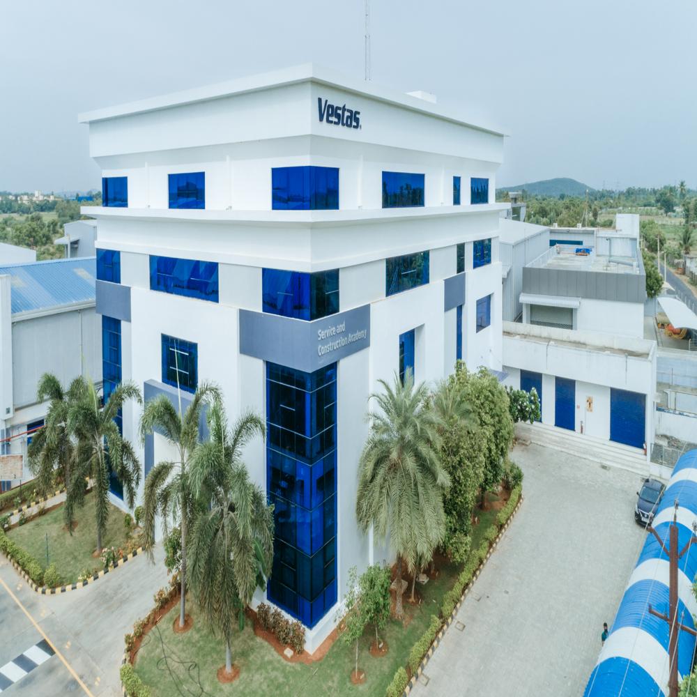 ब्लू एंड व्हाइट प्रीफ़ैब ऑफिस स्ट्रक्चर